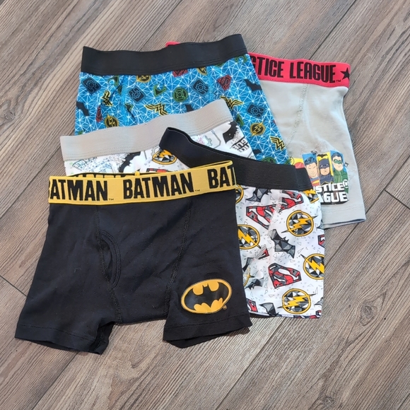 Justice League Boys' Boxer Briefs Set Size 6 - Picture 1 of 2
